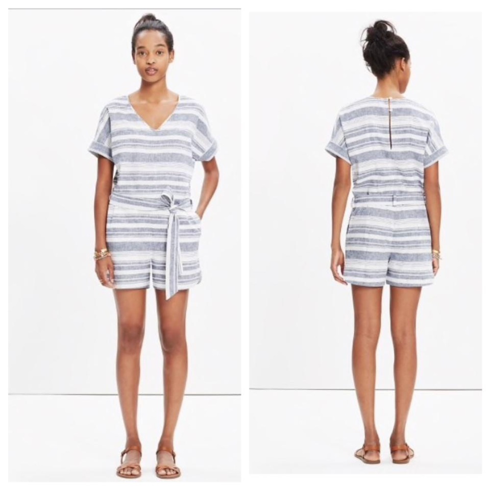 Madewell Striped Romper